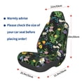 thumbnail image 2 of Lsque Chamomile Pattern Car Seat Covers for Front Seats , Waterproof Seat Covers for Cars, Sporty Front Seat Covers,Car Seat Cover Protector Front Seats, 2 of 5