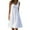 White, variant on ibuvkizy Summer Dresses for Women Plus Size Summer Dresses,Womens Fashion Holiday Summer Solid Color Sleeveless Party Beach Dress,Holiday Party Beach Dress,Gifts for Women