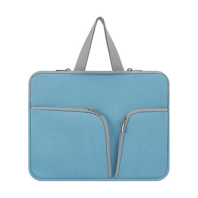 HLONK Housse d'Ordinateur Imperméable Étui Portable Poche de Transport Protecteur Compartiments Réutilisables Rangement d'Affaires Noir 13 Pouces