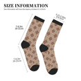 thumbnail image 3 of Rocae Fashion Tatreez for Adult Socks Casual Athletic Stretchy Loose Socks for Women Men Non-Slip Middle Tube Socks, 3 of 7