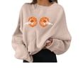 thumbnail image 1 of Sweat-shirts Graphiques Halloween pour Femmes Pulls à Manches Longues Casual Citrouille, 1 of 2