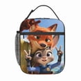 thumbnail image 2 of Zootopia Insulated Lunch Bag Cartoon Backpack, Reusable Thermal Cooler Tote for School Picnic Travel, Water Resistant Zipper Lunch Box Carry Bag Large Capacity Reusable Cooler Bag 11488-A22, 2 of 6