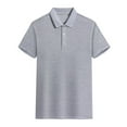 thumbnail image 1 of Camisa de manga corta con cuello para hombre: ventilación de malla, polo de golf de secado rápido, tallas M-XXXXL, 1 of 2