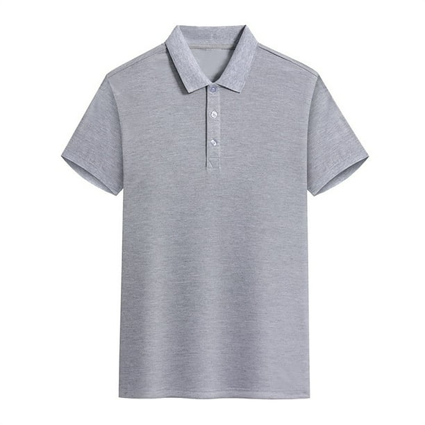 Camisa de manga corta con cuello para hombre: ventilación de malla, polo de golf de secado rápido, tallas M-XXXXL