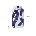 thumbnail image 2 of Mikasa Blue & White Ceramic Ginger Jar, 6"x11" - Square Storage Jar With Brushstroke Design, Bold Style For Kitchen Countertops, Entryway Tables, Desks, Decorative Kitchen Storage, 2 of 6