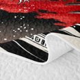 thumbnail image 5 of Homewish Ukiyo e E Wave Twin Quilt Set,Japanese Style Twin Coverlet Set,Black Red White,2pcs, 5 of 7