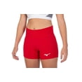 thumbnail image 3 of Pantalón corto de voleibol Mizuno Elevated con entrepierna para mujer, color rojo, 3 of 7