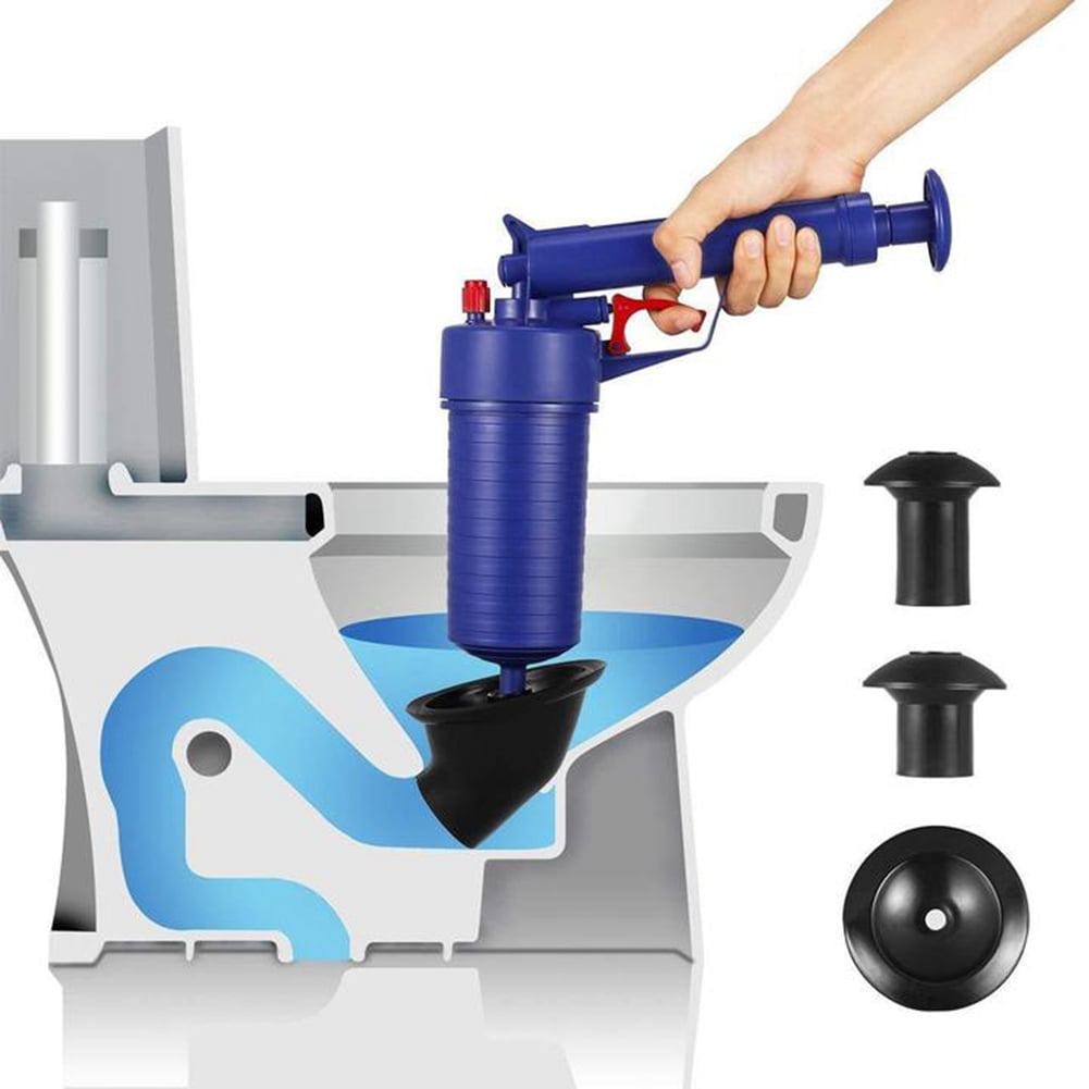 OTVIAP Drain Plunger,Toilet Plungers High Pressure Air Drain Cleaner ABS Dredge Clogged Pipes