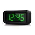 thumbnail image 1 of KWANWA Réveil Petite Horloge Numérique 12 Pouces Horloge LED Verte Luminosité Réglable Mode Nuit Dimmable 12H24H Horloge Murale à Piles avec Répétition pour Chambre Horloge de Voyage Horloge pour Enfants, 1 of 1