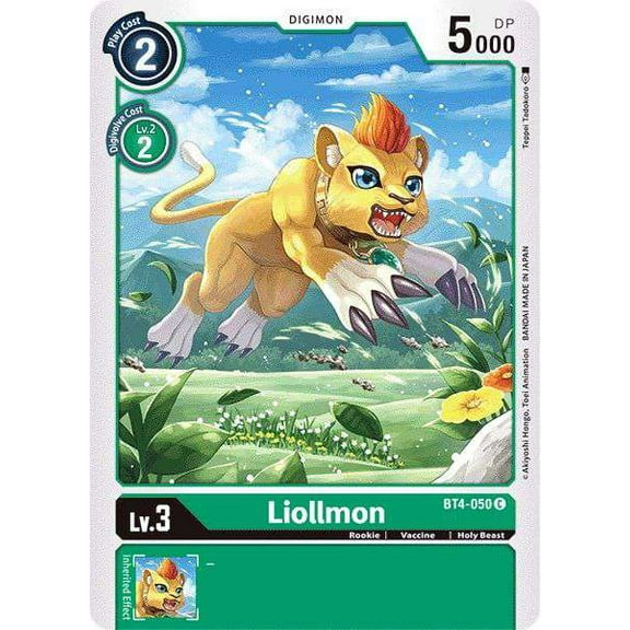 Digimon Great Legend Common Liollmon BT4-050