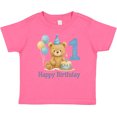 thumbnail image 3 of Inktastic 1st Birthday Bear with Cake and Balloons Boys or Girls Baby T-Shirt, 3 of 5