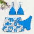 thumbnail image 2 of Bigetiay Girls 2 Piece Swimwear Tropical Print Bikini Set with Cover up Skirts, Size 6-7 Years, 2 of 6