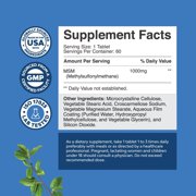Natures Craft MSM 1000mg Beauty Supplement – Joint & Skin Support, 60 Capsules