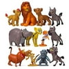 FDDE 12 pcs The Lion King 1-2.3in Mini King Figure Playset Toys, Animal Figure Characters Toys Mini Figure Collection Playset