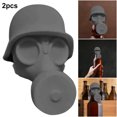 thumbnail image 1 of Capítulo Funny Mask Botella La Topper (gris 2pcs), 1 of 9
