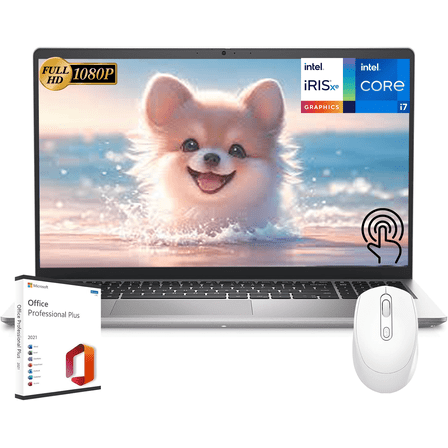 Dell Inspiron 15.6" FHD Touchscreen Business Laptop, Intel i7-1355U, 16GB RAM, 1TB SSD, Webcam, Wi-Fi 6, Bluetooth, Windows 11 Pro