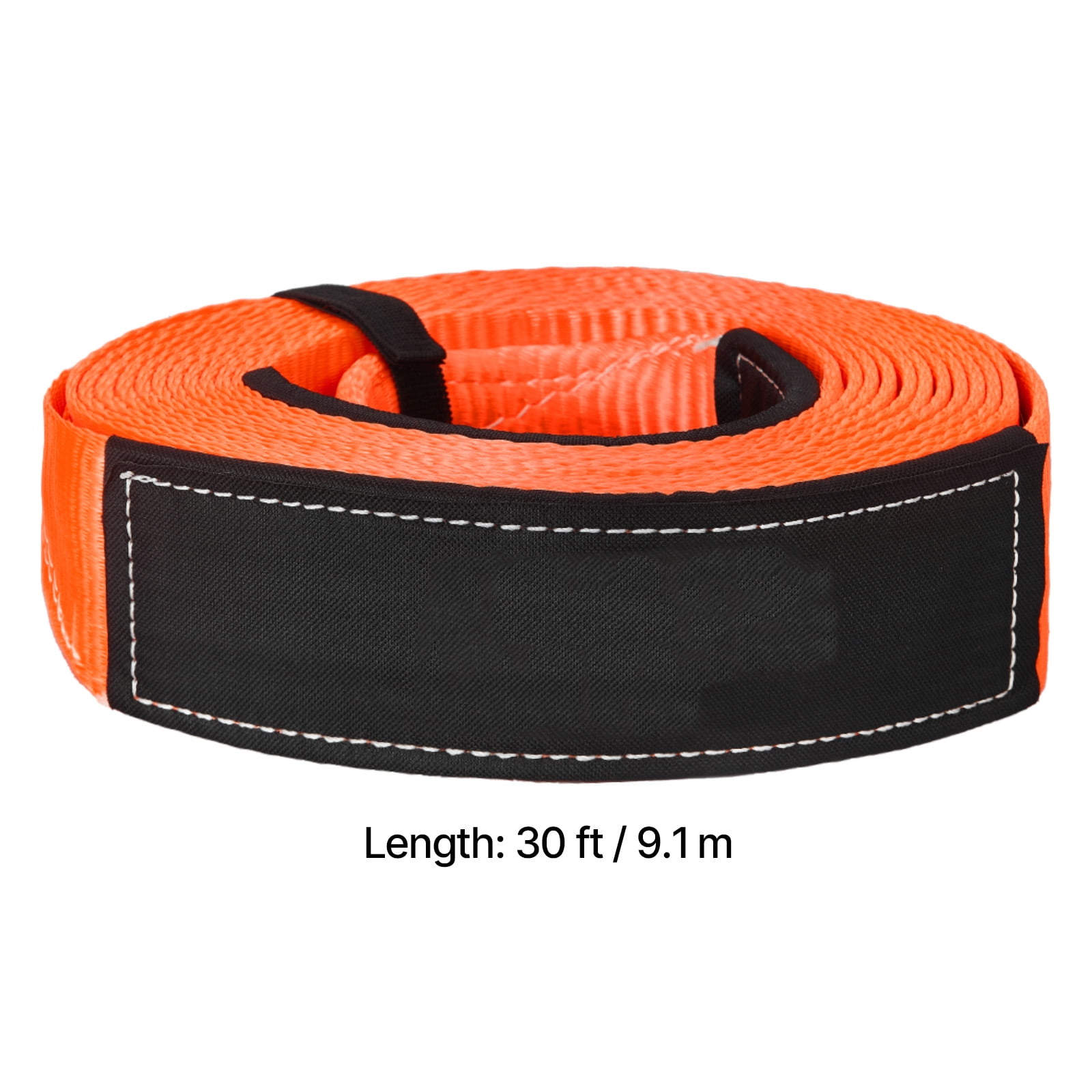 KFFKFF Heavy Duty Tow Strap Recovery Kit 3 in x 30 ft (MBS-36,000 lbs) with Reinforced Loops, Protective Sleeves, Storage Bag, and 3/4" D-Ring Shackles for Trucks, Jeeps, SUVs, and ATVs