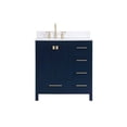 thumbnail image 3 of 32 inch Single Bathroom Vanity in Blue with Backsplash, 3 of 8