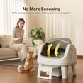 thumbnail image 3 of PetPivot AS12 Automatic Cat Litter Box Self-Cleaning with Safety Protection, Liners, Front Entry Step Included, Grey, 3 of 10