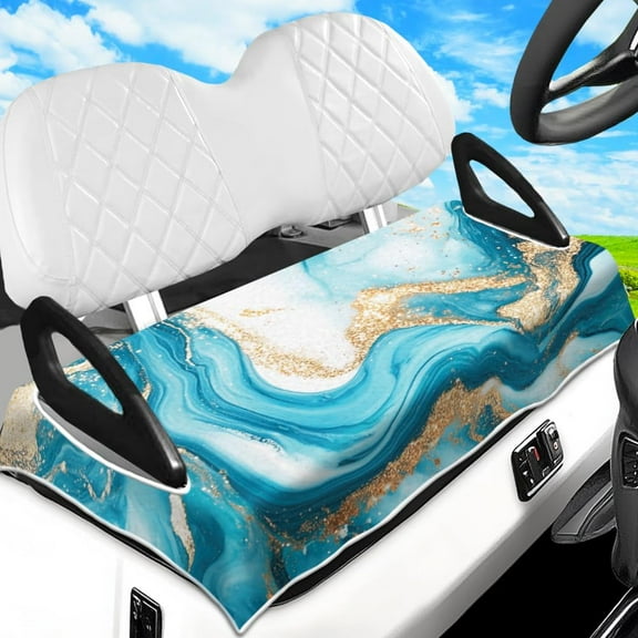 Golf Cart Seat Covers Towel Quicksand 100% Microfiber 51"x31" Golf Cart Seat Blanket Cushions Golf Accessories Universal Compatible with EZGO Yamaha Club Car 2-Seat Golf Carts