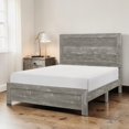 thumbnail image 3 of Tcbosik Full Size Platform Bed, Wood Bed Frame, Box Spring Needed, Gray, 3 of 6