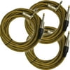 Seismic Audio SAGCRCO-18, 18' Copper Woven Guitar/Instrument Cable