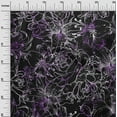 thumbnail image 3 of oneOone Georgette Viscose Purple Fabric Floral Sewing Material Print Fabric By The Yard 42 Inch Wide, 3 of 4