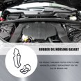 thumbnail image 3 of Black Rubber Oil Filter Housing Gasket, Fit for Mercedes Benz ML320 ML350 R320 Dodge Sprinter 6421840080 6421801410, 2pcs, 3 of 3