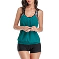thumbnail image 2 of Inevnen Women's Loose Tankini Top with Boyshorts Two Piece Tummy Control Tankinis Swimsuit, 2 of 7