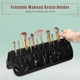 thumbnail image 2 of Soporte plegable para brochas de maquillaje, organizador de brochas de maquillaje con 14 bolsillos, bolsa de viaje para brochas de maquillaje de pie, estuche de cosméticos, estuche portátil para brochas de maquillaje de viaje Unique Bargains bolsas de cosméticos, 2 of 7