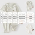 thumbnail image 3 of CAUYDY 3 6 9 12 18 24 Months Baby Girls Sleepers Newborn Clothes Fall Winter Preemie Long Sleeve Romper Infant Girl Cute Pajamas Toddler Bodysuit Sizes 0-3 Months,Light Pink, 3 of 4