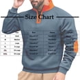 thumbnail image 3 of Men's 1/4 Zip Sweatshirts Colorblock Long Sleeve Stand Collar Pullover Tops Fall Winter Casual Fashion Sweaters (S, Navy), 3 of 6