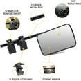 thumbnail image 2 of Universal Clip on Towing Mirror Extensions, Mirror Extenders for Towing, 360� Rotation Adjustable Tow Mirrors extender towing with Clamp for Cars Trailer SUV Trucks Touring, 2PCS, 2 of 7