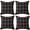 Red Black, variant on Christmas Pillow Cover 18x18 Set of 4 - Tartan Checkered Throw Pillow Cover, Farmhouse Buffalo Plaid Christmas Decorative Cushion Case for Couch Sofa, Christmas Holiday Decor
