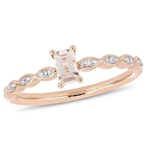 Everly Women's Morganite 10K Rose Gold Engagement Ring