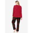 thumbnail image 2 of Dreams & Co. Plus Size Long Sleeve Knit PJ Set, 2 of 6
