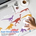 thumbnail image 4 of Long Mouse Pads for Desk,Colorful Dinosaurs Silhouettes Pattern Desk Mats on Top Of Desks, Desk Mouse Pad Extra Large with 3mm Non-Slip Base and Stitched Edge for Gaming,Office,Work,Home 31.5"x11.8", 4 of 6