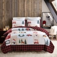thumbnail image 2 of WeGuard 3-Piece Christmas Red Comforter Bedding Sets, Queen, 2 of 7