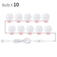 thumbnail image 1 of LED USB Makeup Mirror Light Bulb Pink Hollywood Vanity Lights Touch Control Stepless Dimmable Lamp 2/ 6 /10/14 Bulb Bedroom ,Widely Use, 1 of 7