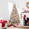 thumbnail image 2 of Árbol de Navidad Best Choice Products de 6 pies cubierto de nieve con luces, 2 of 8