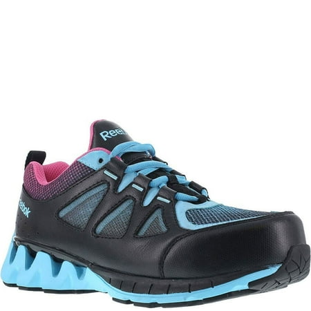 

Reebok Work Women s Zigkick Work Composite Toe ESD Work Shoe Black/Blue - RB325