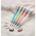 thumbnail image 5 of 5 Pcs Silicone Nail Tools Dual Tipped Nail Art Sculpture Pen Rhinestone Nail Polish Carving Pen Rubber Tip Nail Brushes for Mirror Powder Sculpting Sticker Transfer, DIY Home Salon Nail Art Supplies, 5 of 6