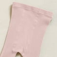 thumbnail image 2 of Girls Tights Cable Knit Leggings Cotton Toddler Girls Stockings School Tights Pink S(12 Months-24 Months), 2 of 6
