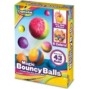 Creative Kids DIY Magic Bouncy Balls - Create Your Own Crystal Powder Balls Party Craft Kit for Kids - Includes 25 Bags of Multicolored Crystal Powder & 5 Molds - Makes up to 43 Balls