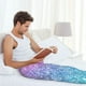 thumbnail image 5 of Balery Multicolor Glitter Pantalones de pijama para hombre, pijama ultraligero, pantalón de descanso-Large, 5 of 6