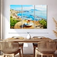 thumbnail image 3 of Elephant Stock Coffee At Naples Wall Art - Horizontal Multi Panel Canvas - 3 Piecedining Room Wall Decor - Photography Food And Drink Multi Panel - Blue And Brown Decor - 65" x 42", 3 of 8
