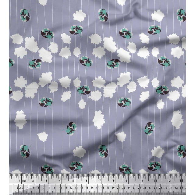 Rayon de Pomme Tissu Rayures & Imprimé Floral Tissu Artistique par Yard 42 Pouces de Large