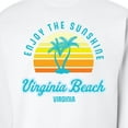 thumbnail image 3 of Inktastic Summer Enjoy the Sunshine Virginia Beach Virginia in Blue Adult Sweatshirt, 3 of 4