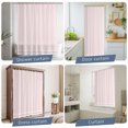 thumbnail image 5 of Farmhouse Pink White Striped Waterproof Shower Curtain, Large 72"x78" Washable Polyester Fabric Shower Curtains for Bathroom, Modern Stripes Decorative Bathtub Curtain Sets with Hooks, 5 of 9
