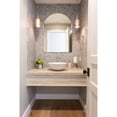 thumbnail image 4 of Decor Wonderland Rita Arch Modern Frameless Bathroom Vanity Mirror 39.5" W x 31.5" T, 4 of 5